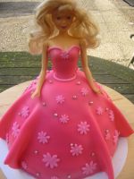 Prinsessen/barbie taart